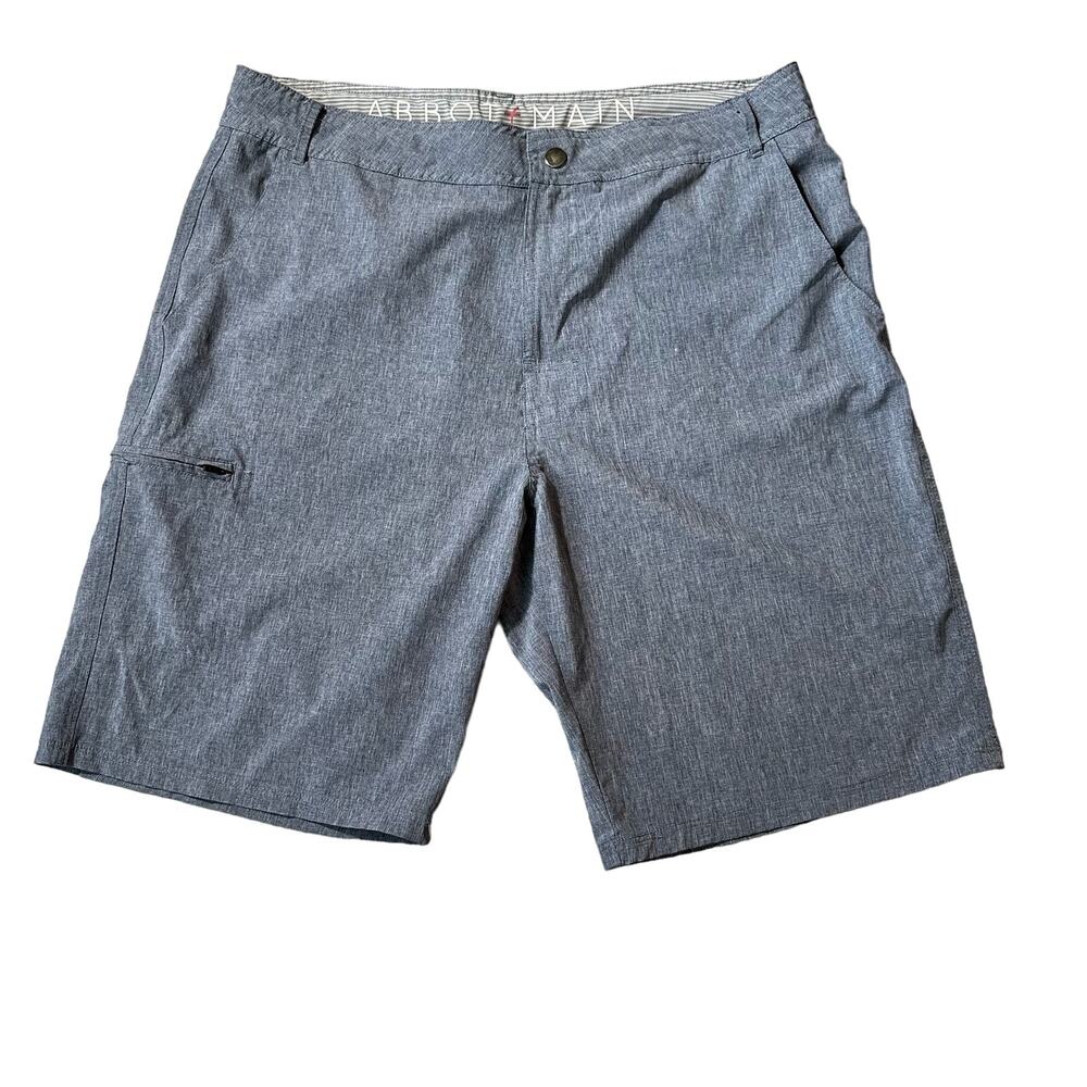Abbot+Main Men's Hyrid Board Short Blue Size 38